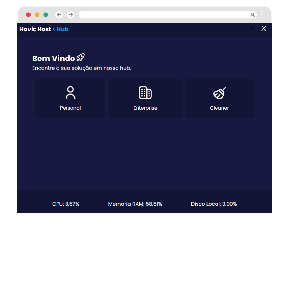 Havic Hub - Plataforma de gerenciamento de servidores